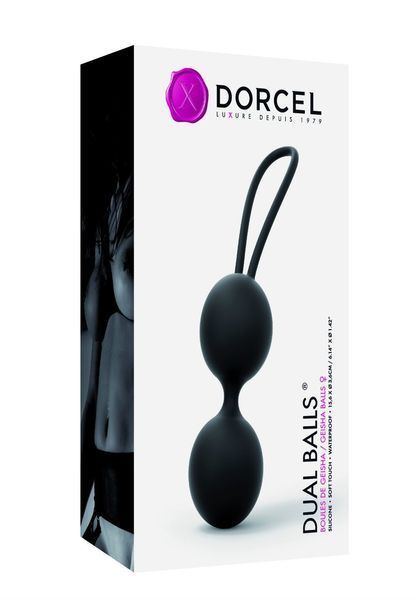 Вагинальные шарики Dorcel Dual Balls Black, диаметр 3,6см, масса 55 г SO3089 фото