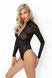 Боди под леопард Noir Handmade F287 Leopard flock bodysuit with long sleeves, L, длинный рукав SX0179 фото 2