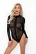 Боди под леопард Noir Handmade F287 Leopard flock bodysuit with long sleeves, L, длинный рукав SX0179 фото 1